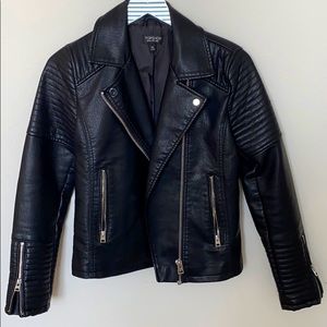 Topshop faux Leather Jacket